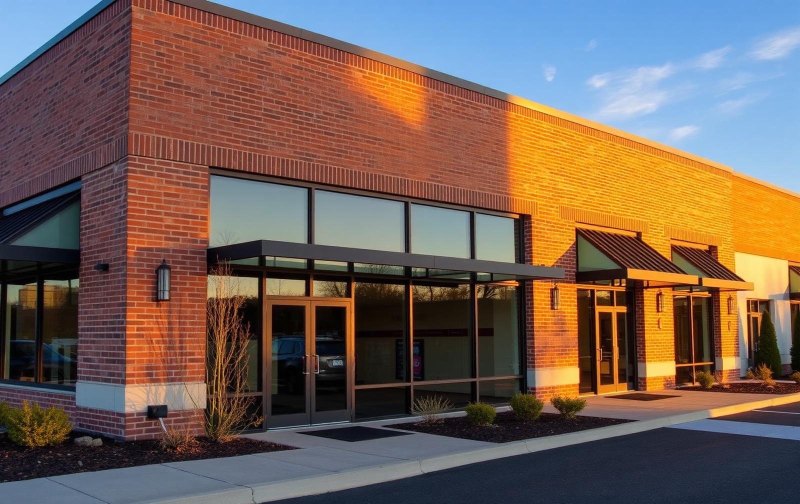 Modern Hudson Valley commercial building exterior protected by Urbanxterminator pest control