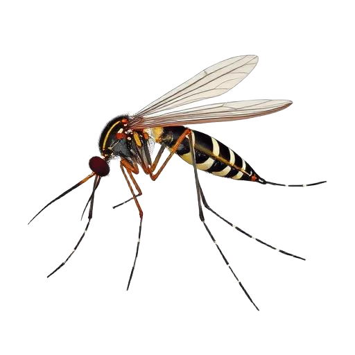 Mosquitoes pest illustration